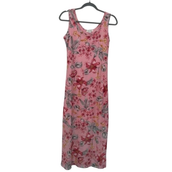 Multi-Coloured Majora Women's Floral Mesh Maxi Dress - Picture 1 of 7